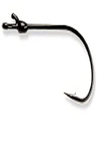 Mustad UltraPoint Grip-Pin Edge KVD Worm Hook – Size 4/0, Opti-Angle Needle Point, Straight Shank, Black Nickel, 5-Pack (Model G34042NP-BN-4/0-5U)