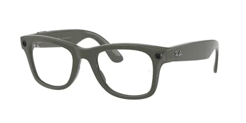 Razer Anzu Smart Glasses: Blue Light Filtering & Polarized Sunglass Lenses - Low Latency Audio - Built-in Mic & Speakers - Touch & Voice Assistant Compatible - 5hrs Battery - Rectangle/Small