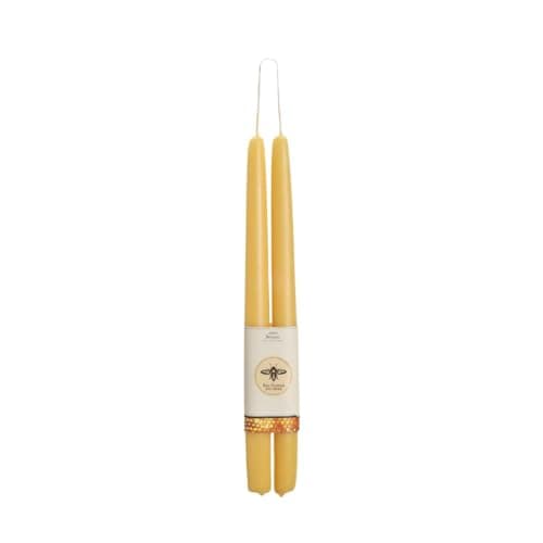 Amazon.com: 100% Beeswax Handmade Taper Candles (Honey Yellow) - 8 Inch ...