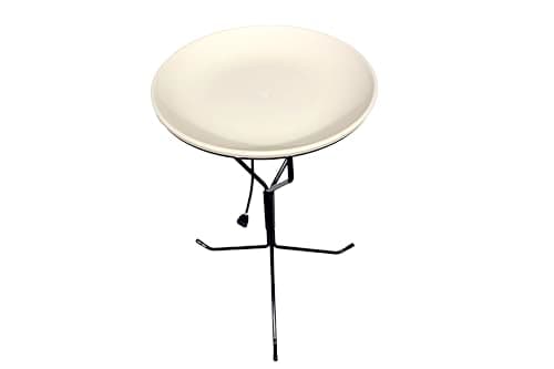 Allied Precision API 970 20-Inch Diameter Heated Bird Bath with Metal Stand