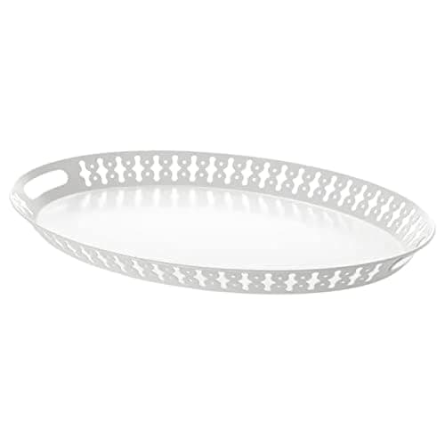 ROMANTISK tray, white, 52x39 cm (20x15") - IKEA