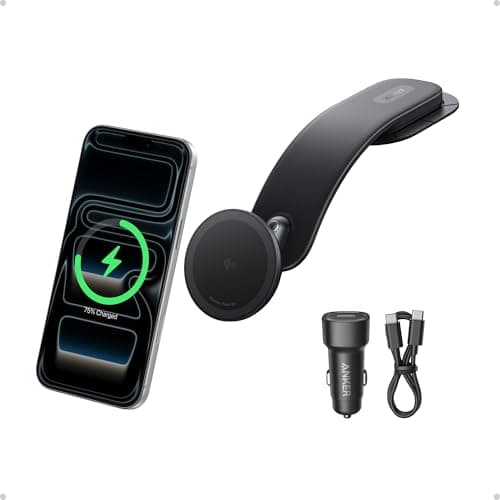Amazon.com: Anker Car Mount Charger, PowerWave Magnetic Car ...