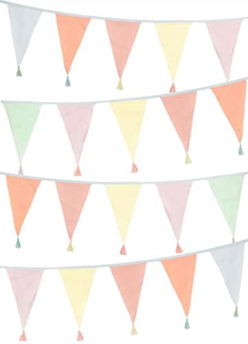 Talking Tables Pastel Fabric Bunting 3 Metres With Tassel - Highworth ...
