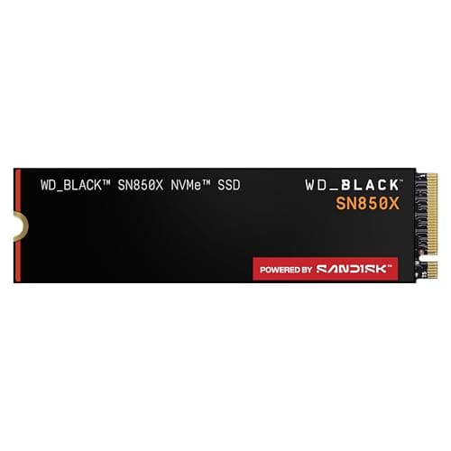 WD_BLACK 1TB SN850X NVMe Internal Gaming SSD Solid State Drive - Gen4 PCIe, M.2 2280, Up to 7,300 MB/s - WDS100T2X0E