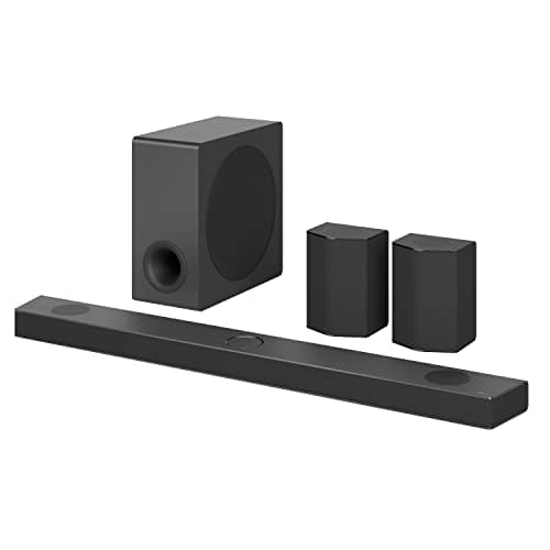 LG Sound Bar with Surround Speakers S95QR - 9.1.5 Channel, 810 Watts Output, Home Theater Audio with Dolby Atmos, DTS:X, AI Room Calibration PRO (S95QR.DCANLLK).