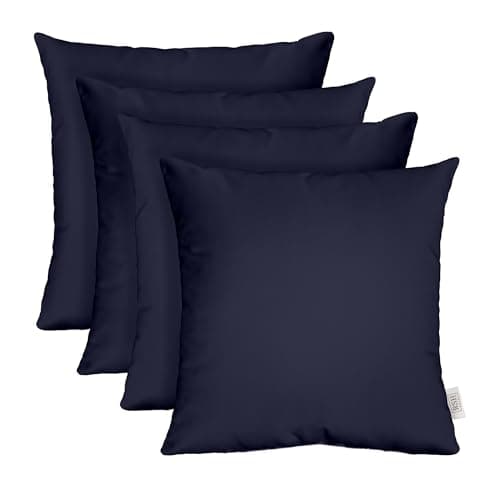 Sunbrella Square 20 in. Outdoor Throw Pillow - Canvas Heather Beige ...