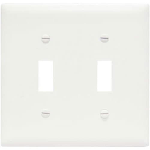 Pass & Seymour/Legrand 1-Gang Midsize Toggle Wall Plate, White ...