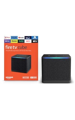 Amazon Fire TV Cube 3rd Gen Streaming Media Player with 4K Ultra HD Wi ...