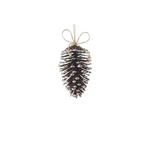 RAZ - Glittered Pine Cone Ornament 5.5 inch