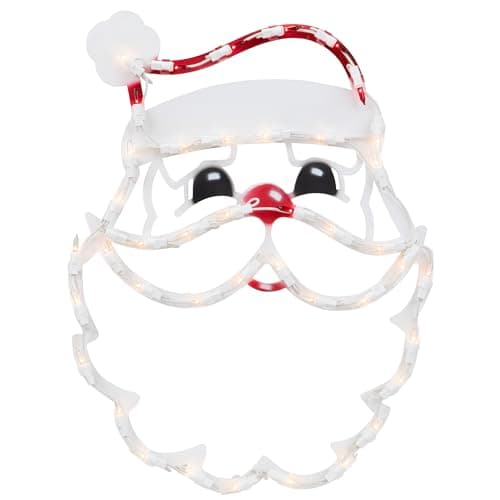 18" Lighted Santa Claus Christmas Window Silhouette Decoration ...