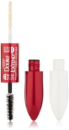 gal’Oréal Paris Double Extend Tubing Mascara, Smudge-Free Formula Nourish Lashes, Beauty Tubes Lengthening, Blackest Black, 5ml