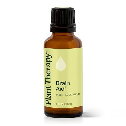 Brain Aid Synergy (for mental focus and clarity). Essential Oil Blend. 10 ml (1/3 oz). 100% Pure, Undiluted, Therapeutic Grade.
