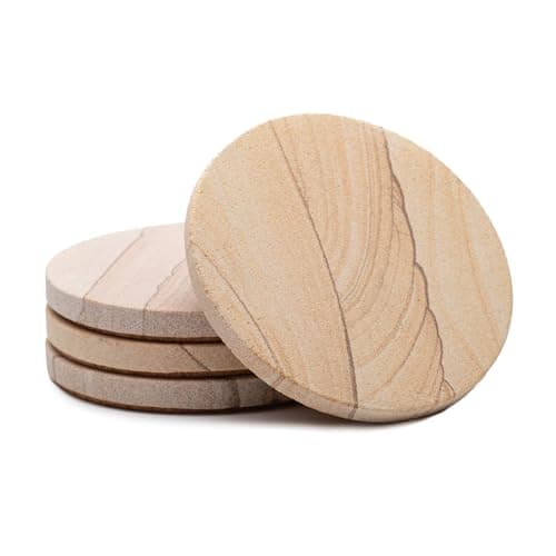 Thirstystone Natural Sandstone Coaster 4-Pack - Walmart.com