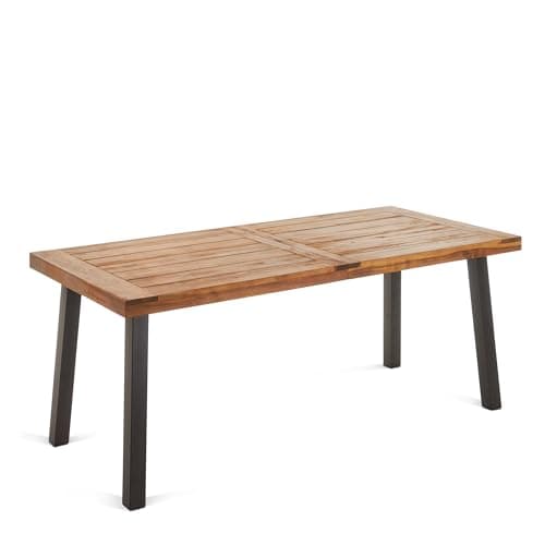 Mesa de comedor de madera de acacia Della para exteriores de Christopher Knight Home