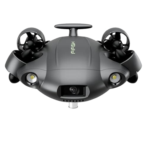 QYSEA FIFISH V6 Underwater Drone with Head-Tracking Function + VR Box + 100M Cable + Spool + 64G Internal Storage Bundle