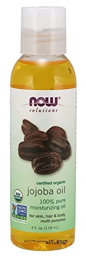 NOW Solutions, Organic Jojoba Oil, Moisturizing Multi-Purpose Oil for Face, Hair and Body, 118ml