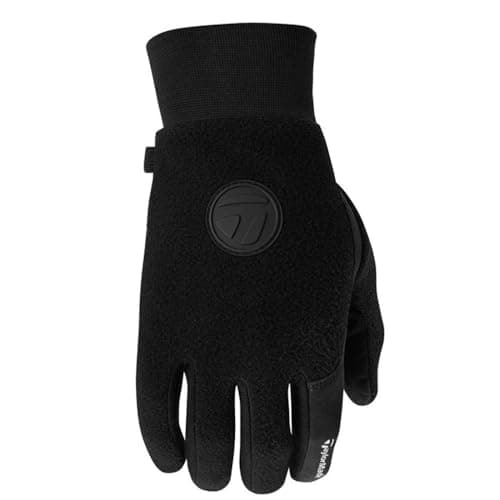 TaylorMade Golf Cold Weather Glove Pair, Black, Medium