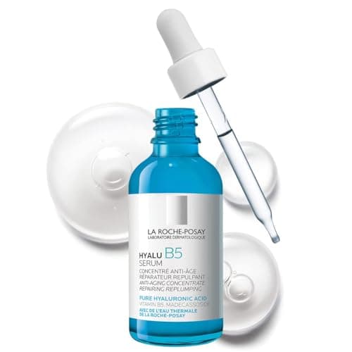 La Roche-Posay Pure Hyaluronic Acid Serum for Face with Vitamin B5. Hyalu B5 Anti-Aging Face Serum for Women. Anti-Wrinkle Concentrate. Hydrating, Repairing, Replumping. Suitable for Sensitive Skin.