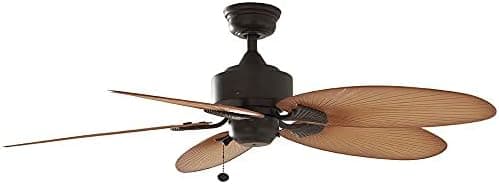 Hampton Bay Lillycrest 52" Indoor/Outdoor Aged Bronze Ceiling Fan ...