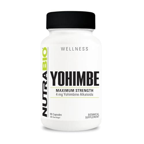 NutraBio Yohimbine HCL (3 mg) 90 Vegetable Capsules
