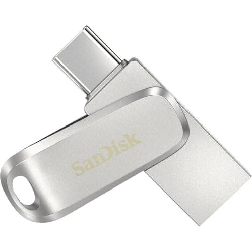 SanDisk 256GB Ultra Dual Drive Luxe USB Type-C - SDDDC4-256G-G46, Black