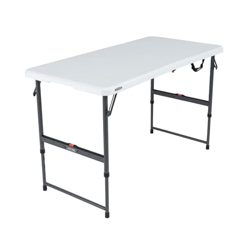 Lifetime 4-Foot Adjustable Folding Table