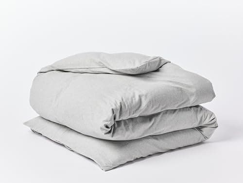 Coyuchi Cloud Brushed Organic Flannel Duvet Cover (Full/Queen, Alpine White)