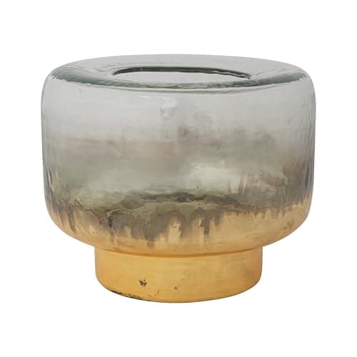 Sofia Home Mercury Glass Hurricane Candle Holder, Gold, Medium ...