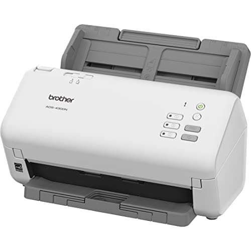 Brother ADS-4300N Professional Desktop Scanner – High-Speed Network Scanner for Business Workgroups with Photo & Document Scanning