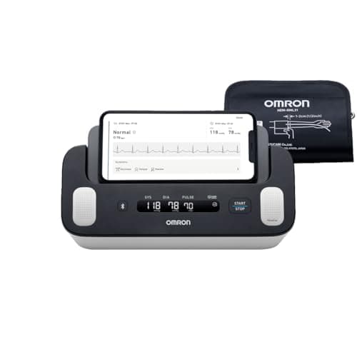 Amazon.com: OMRON 2-in-1 Upper Arm Blood Pressure Monitor & 1-Lead ...