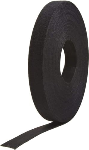 VELCRO Brand - ONE-WRAP Roll, Double-Sided, Self Gripping Multi-Purpose Hook and Loop Tape, Reusable, 12' x 3/4" Roll - Black