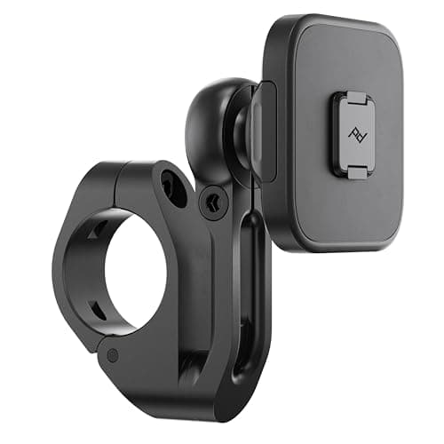 Peak Design Motorcycle Bar Mount v2: Locking and Charging, Suitable for Motorcycles, quads, Boats and powersports with SlimLink