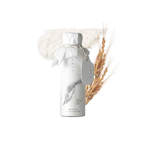 House of Dohwa Rice Bran Powder Wash | Gentle Exfoliating Face Wash for Sensitive Skin | Vegan Enzyme Face Scrubber & Exfoliator for Sebum Control – Product of Korea | 60 g (2.1 oz)