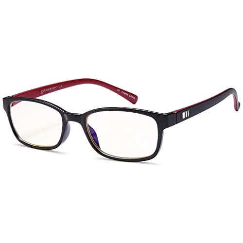 Gamma Ray Computer Blue Light Blocking Gaming Reading Glasses w/Amber Tint and Anti Glare UV Digital Eyestrain