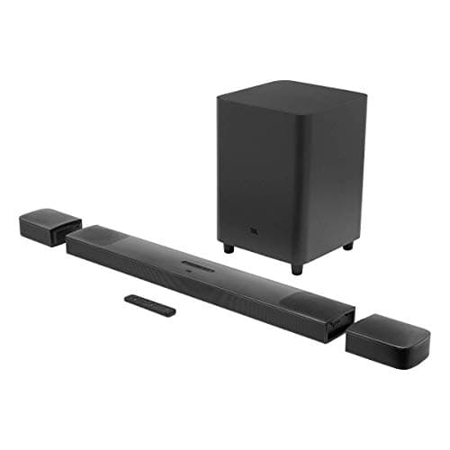 JBL Bar 9.1 True Wireless Surround with Dolby Atmos 820-Watt 9.1-Channel Soundbar with 10" Wireless Subwoofer and Detachable Surround Speakers - Black