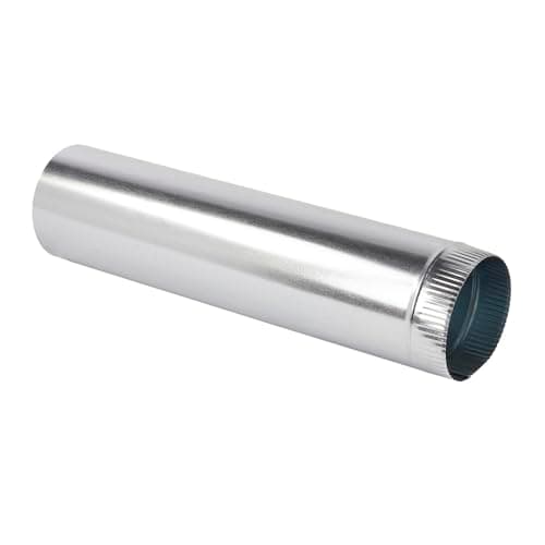 Master Flow 6 in. x 2 ft. 26 Gauge Round Metal Duct Pipe-26CP6X24 - The ...
