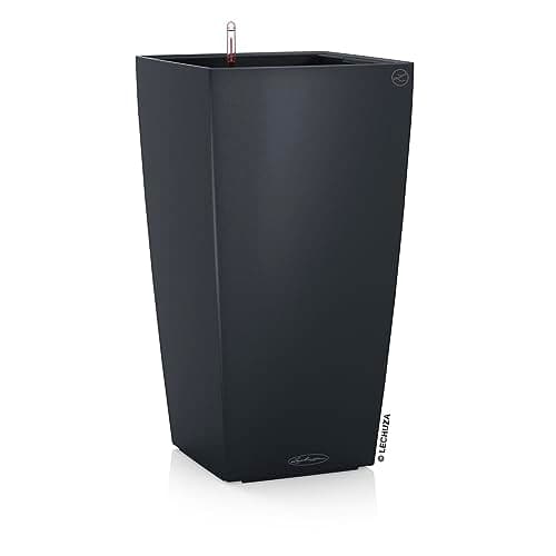 Lechuza Cubico Color 30 Planter, Slate Matte