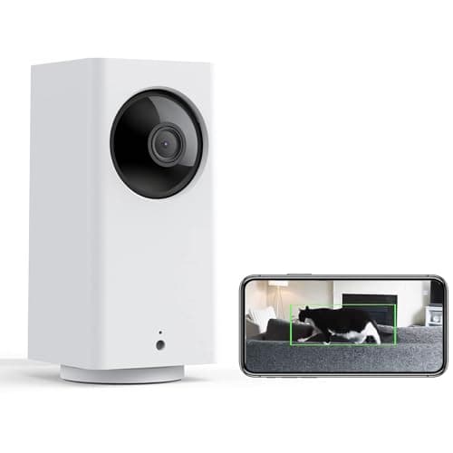 Wyze Cam Pan v2 1080p Pan/Tilt/Zoom Wi-Fi Indoor Smart Home Camera with Color Night Vision, 2-Way Audio, Works with Alexa & The Google Assistant, White