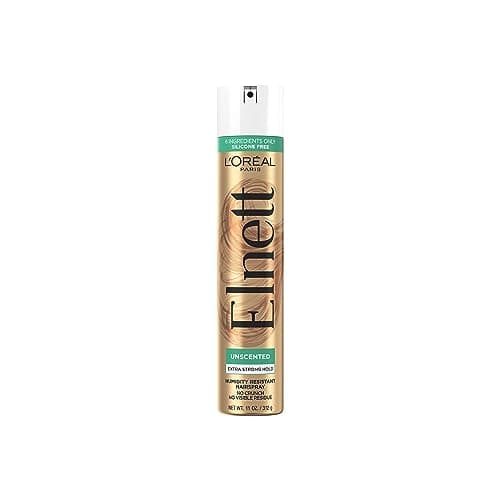 gal'Oréal Paris Elnett Satin Extra Strong Hold Hairspray, Unscented, 312mL