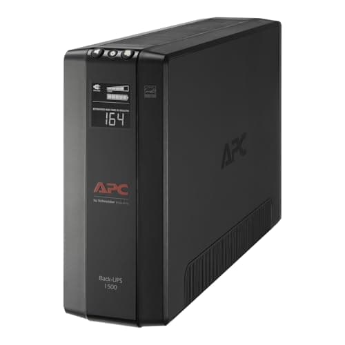 APC 1500VA UPS Battery Backup & Surge Protector, APC UPS Back-UPS Pro (BX1500M)