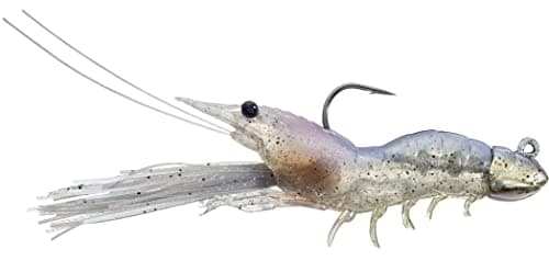 Live Target SSJ85SK913 Fleeing Shrimp Soft Plastic Jig 3 1/2 in - Glow ...
