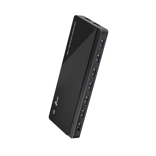 TP-Link Powered USB Hub 3.0 with 7 USB 3.0 Data Ports and 2 Smart Charging USB Ports. Compatible with Windows, Mac, Chrome & Linux OS, with Power On/Off Button, 12V/4A Power Adapter (UH720)