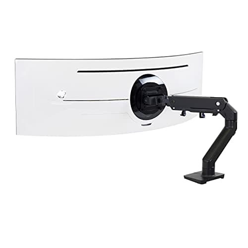 Ergotron 45-475-216 HX Desk Mount Single Monitor Arm (white)