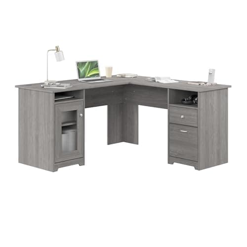 Bush Furniture Cabot 60W escritorio en forma de L para computadora