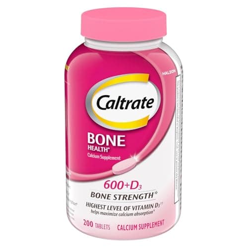 Caltrate Plus Vitamin D3 and Calcium Supplement, 600 mg Tablet, 60 Count