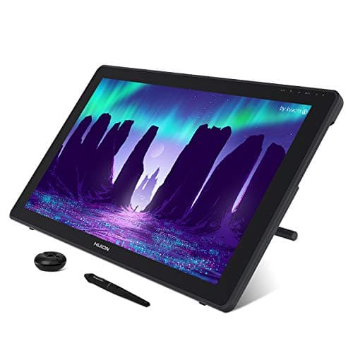 HUION Drawing Tablet KAMVAS 22 Pen Display Drawing Monitor with Battery-Free Stylus and 8192 Pen Pressure and Adjustable Stand