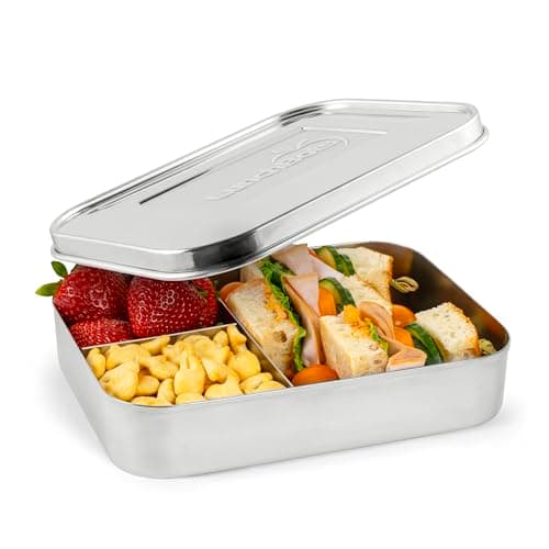 LunchBots Large Trio Stainless Steel Food Container