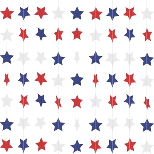 Patriotic Star Garland - ReadyFestive