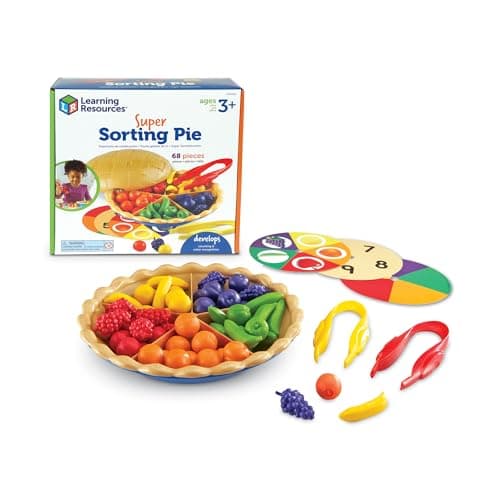 Learning Resources LER6216 Super Sorting Pie, Fine Motor Toy