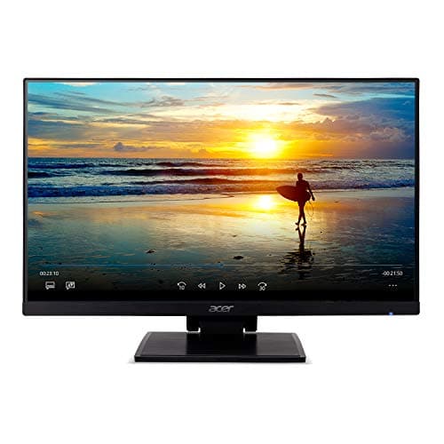 Acer UT241Y bmiuzx 23.8” Full HD (1920 x 1080) Zero Frame IPS Touchscreen Monitor with Dual-Hinge Tiltable Stand (USB 3.1 Type-C, HDMI & VGA Ports),Black